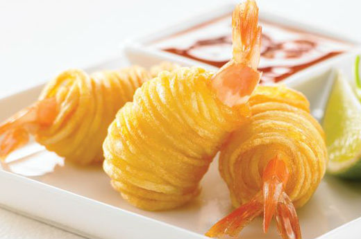 D7.Tempura crevettes pommes de terre 10 pièce